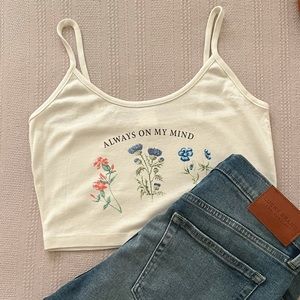 “Always on my mind” Urban Outfitters Crop Top